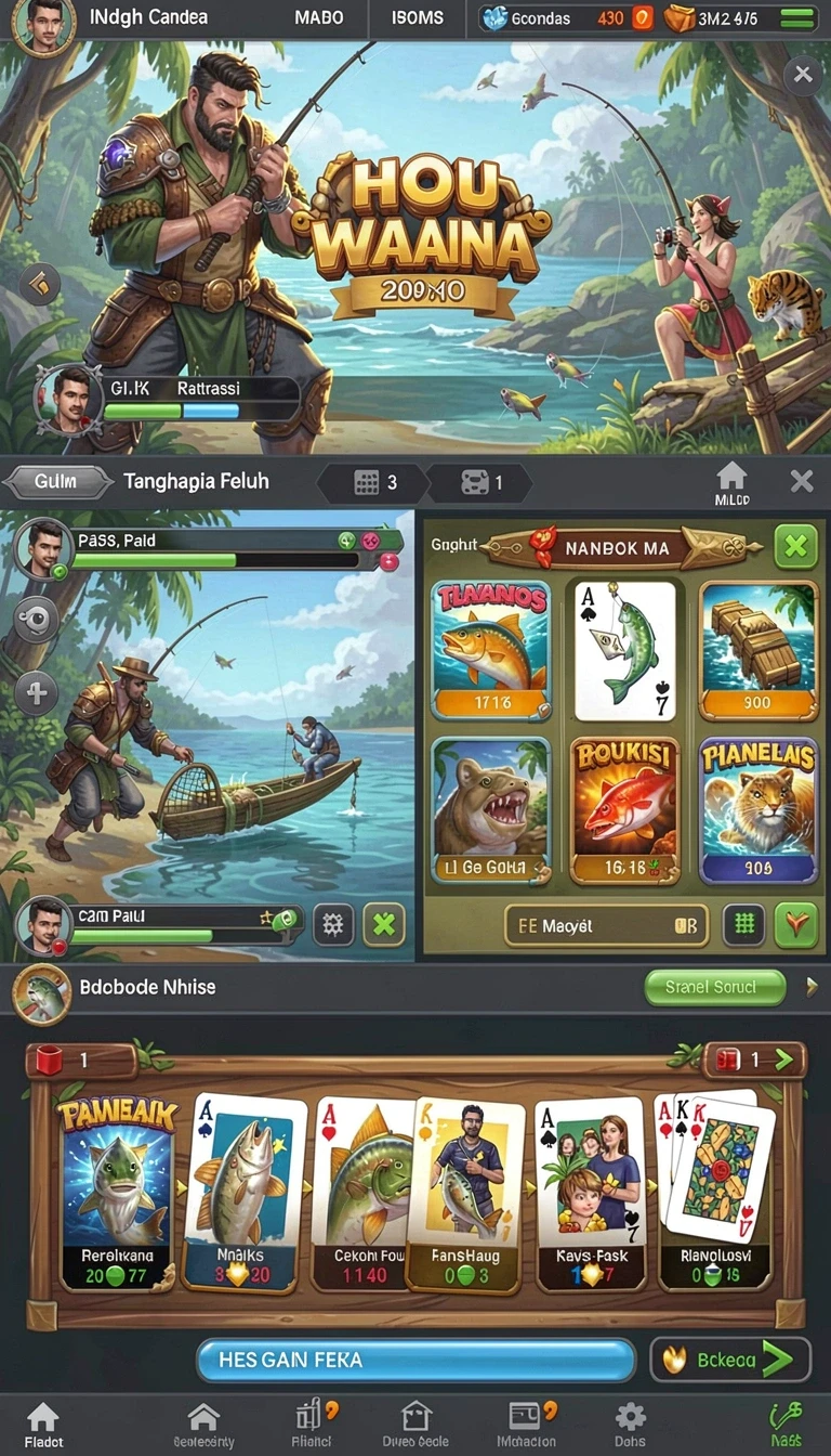 Beragam pilihan permainan menarik dalam aplikasi Download bighoki APK Terbaru Full Version.